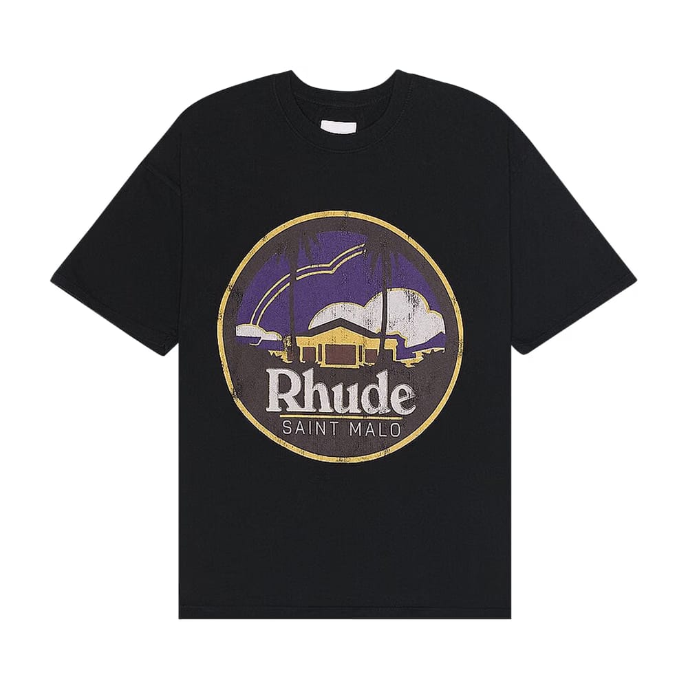 Rhude Saint Malo T-Shirt Vintage Black