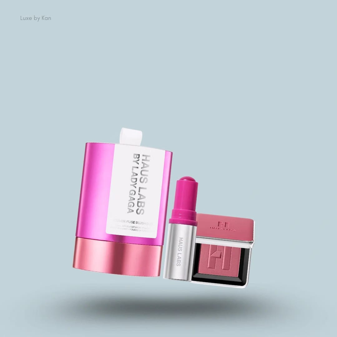 HAUS LABS BY LADY GAGA Color Fuse Innovation Glassy Balm + Powder Blush Duo