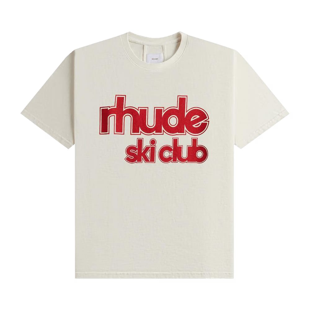 Rhude Ski Club T-Shirt Vintage White