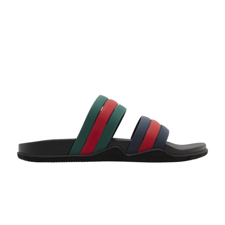 Gucci Agrado Grg Rubber Slide Black Blue Green Red