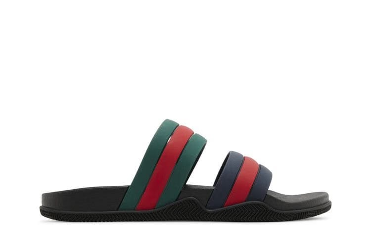 Gucci Agrado Grg Rubber Slide Black Blue Green Red