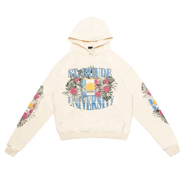 Rhude St. Rhude University Hoodie Vintage White
