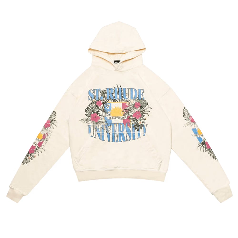 Rhude St. Rhude University Hoodie Vintage White