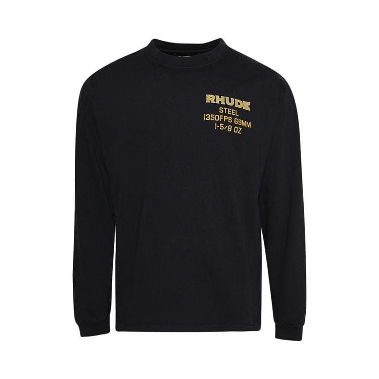 Rhude Steel Long-Sleeve T-Shirt Vintage Black