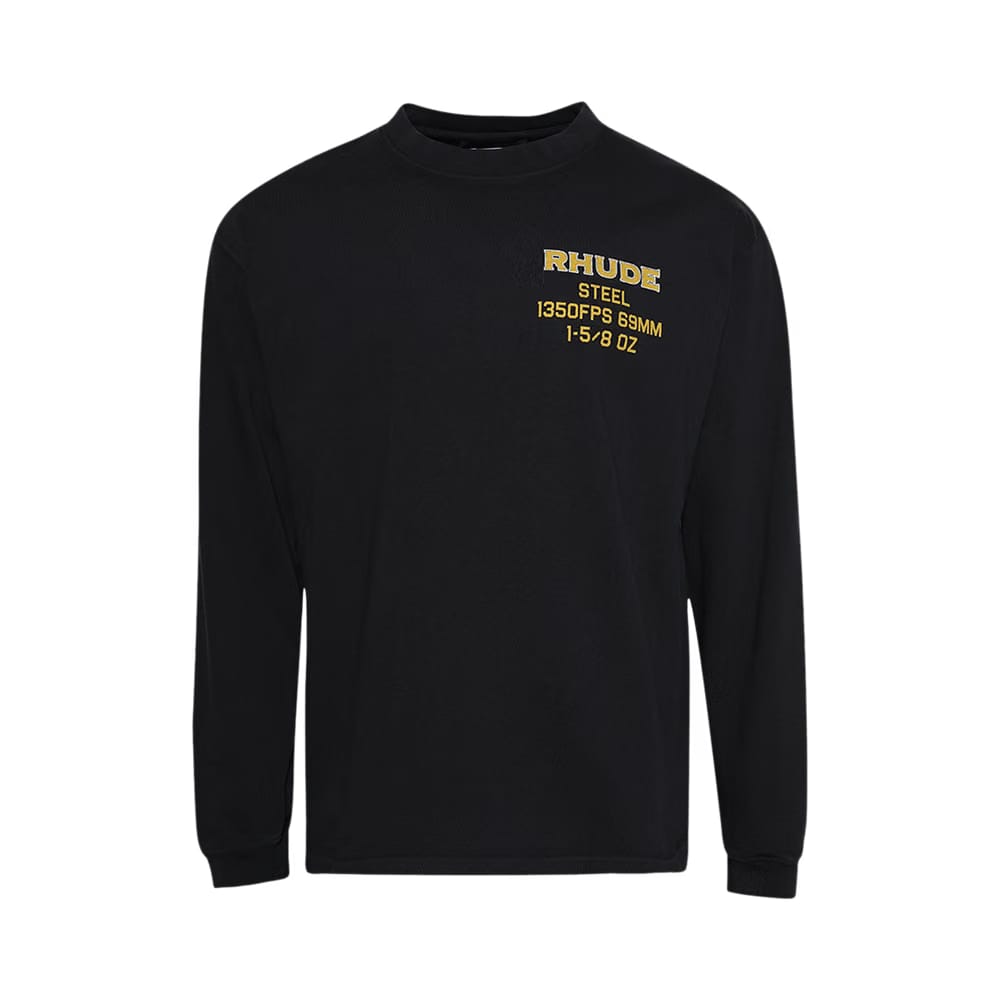 Rhude Steel Long-Sleeve T-Shirt Vintage Black