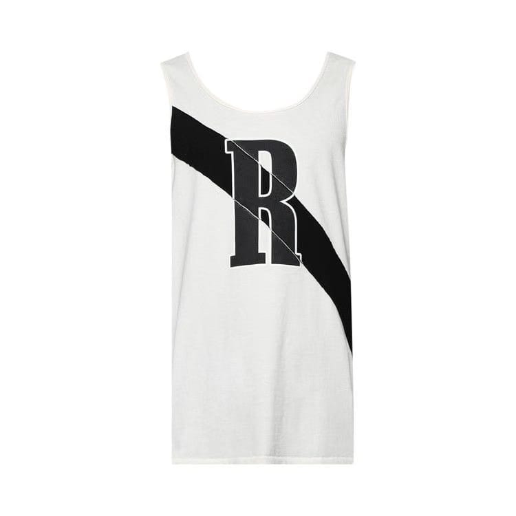 Rhude Stripe Tank Off White/Black