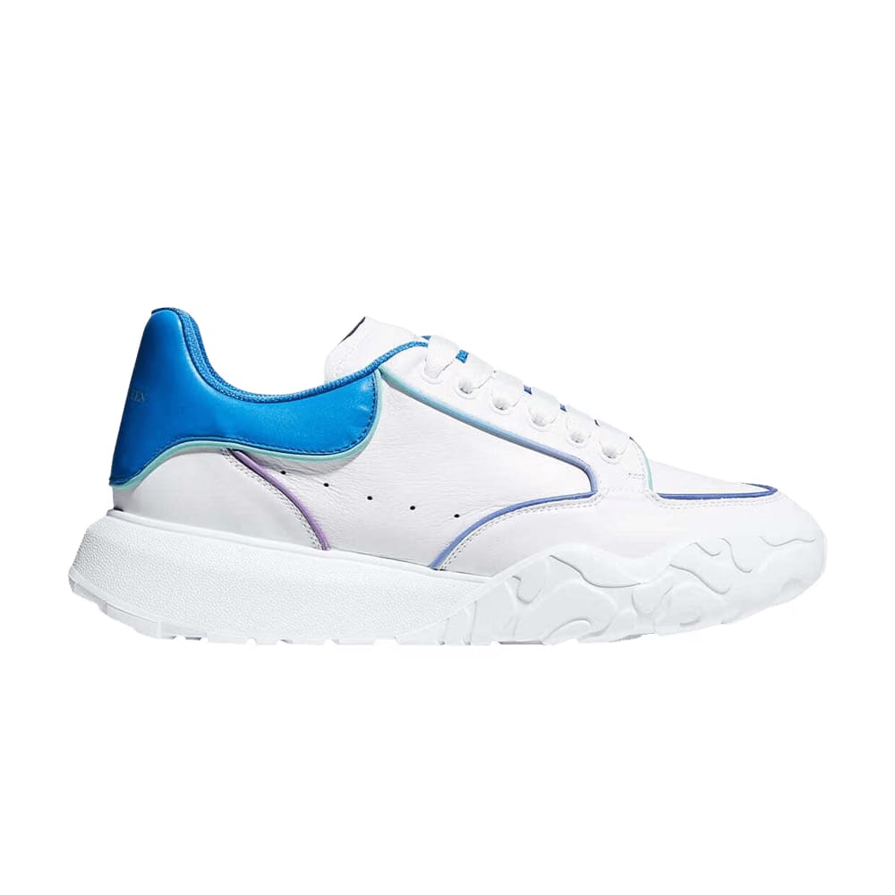 Alexander McQueen Oversized Court Trainer White Lake Blue