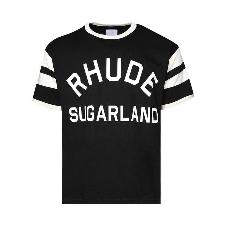Rhude Sugarland Ringer T-Shirt Black