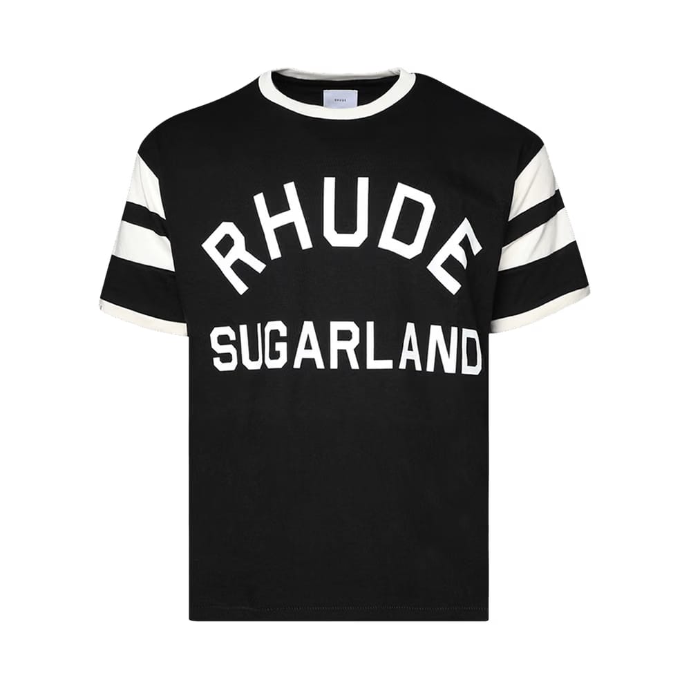 Rhude Sugarland Ringer T-Shirt Black