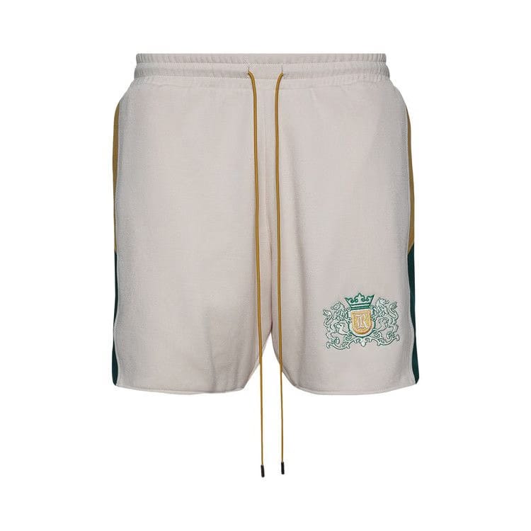 Rhude Tan Whinston Crest Shorts Creme/Multicolor