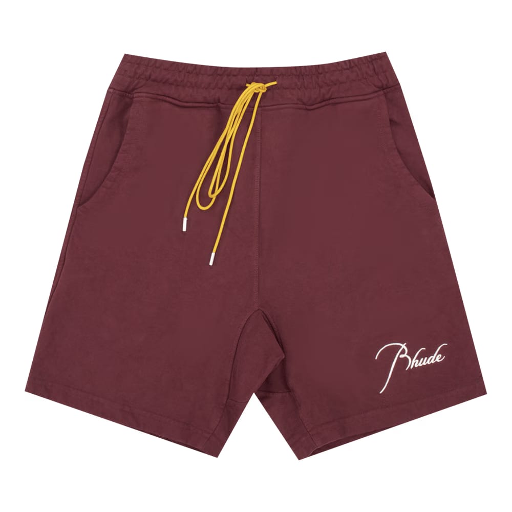 Rhude Terry Shorts Maroon