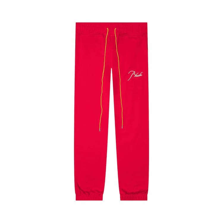 Rhude Terry Sweatpant Cherry Red