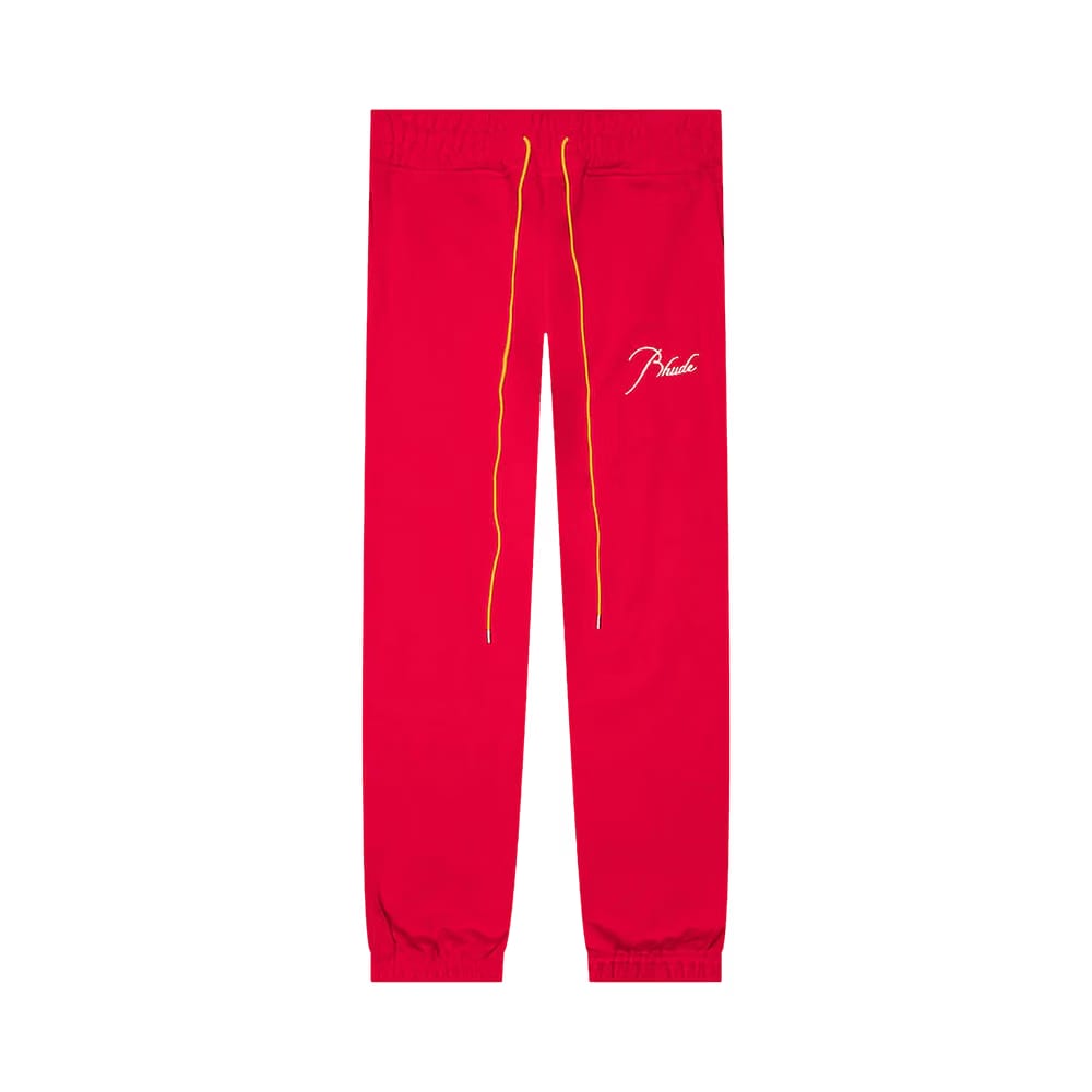 Rhude Terry Sweatpant Cherry Red