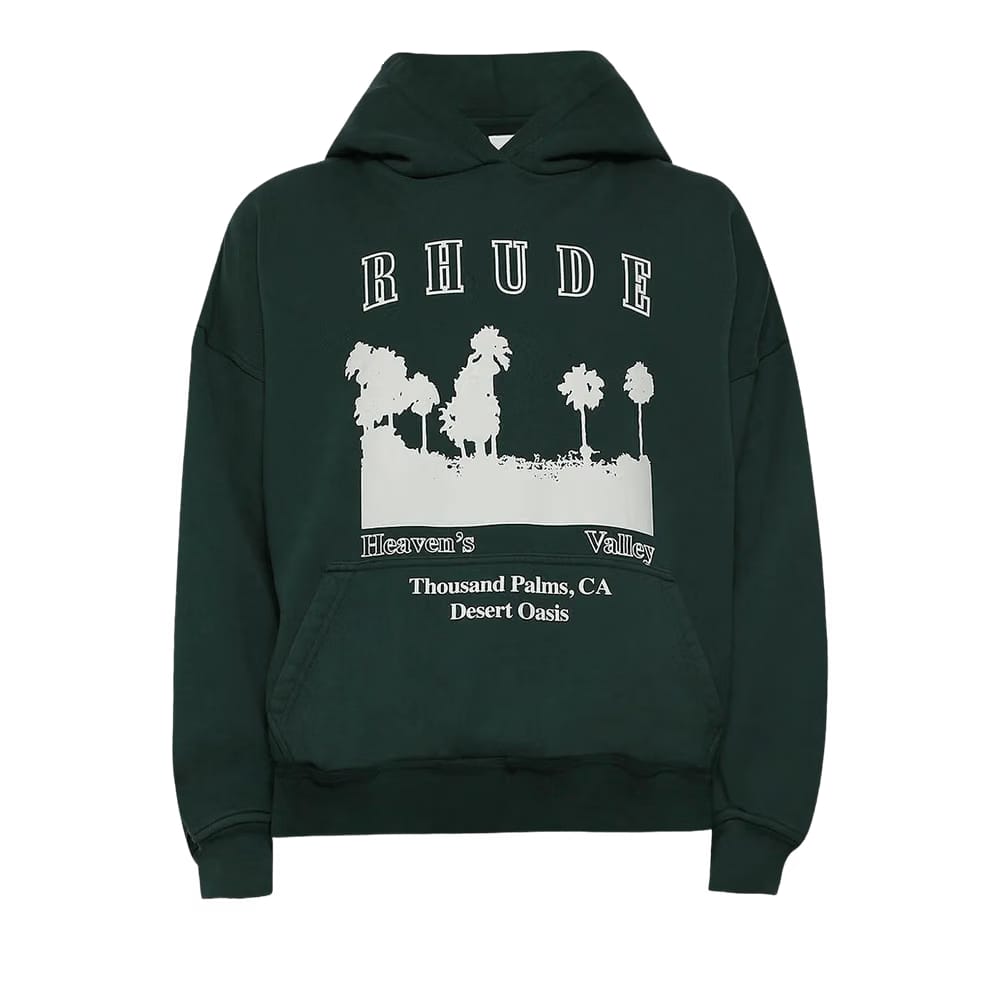Rhude Thousand Palms Hoodie Green