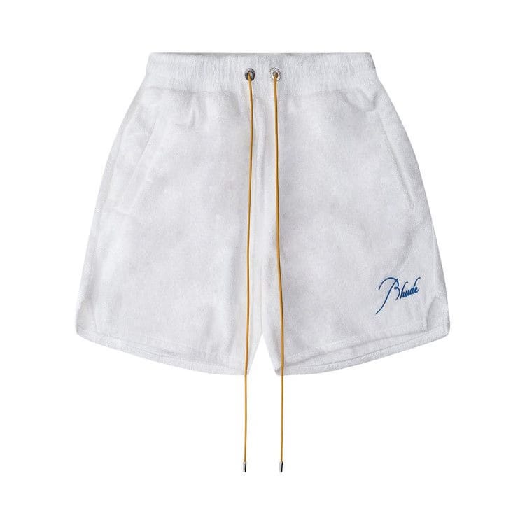 Rhude Towel Shorts White