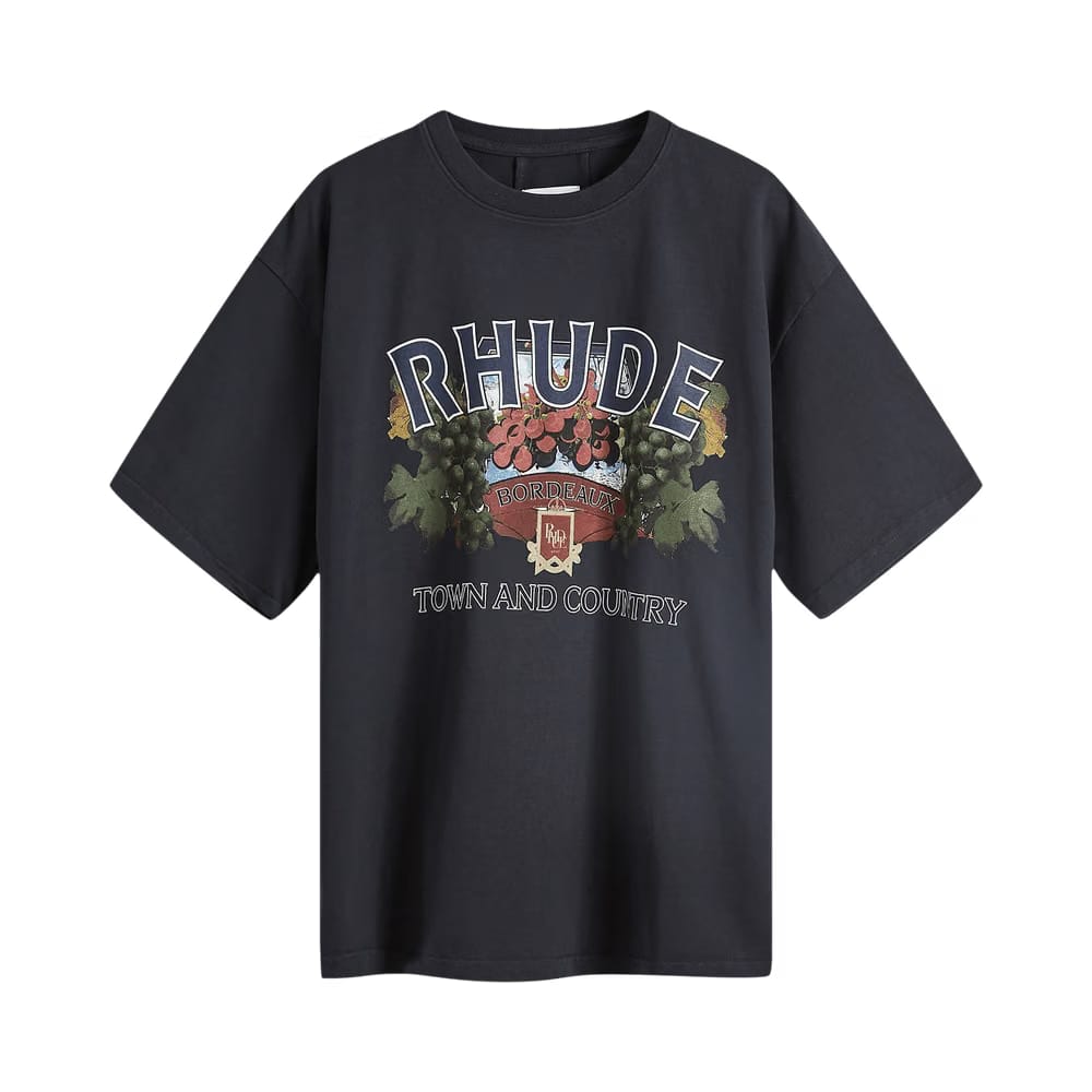 Rhude Town and Country T-Shirt Vintage Black