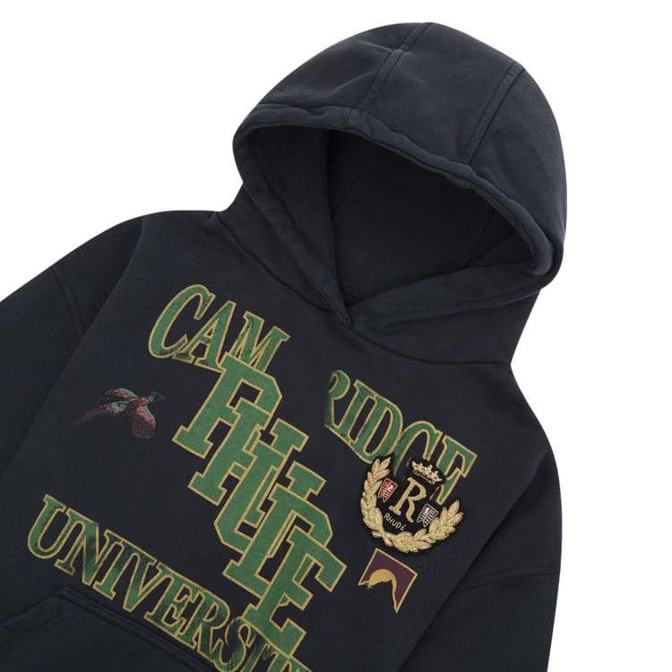 Rhude University Hoodie Vintage Black