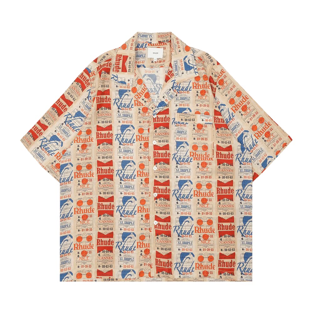 Rhude Voyage De Rhude Silk Shirt Multicolor
