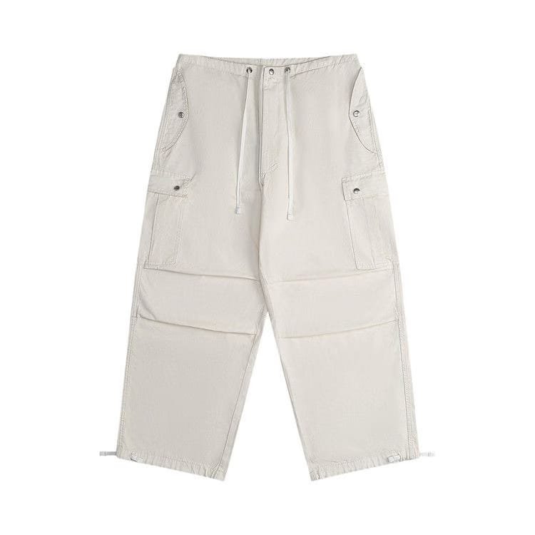 Rhude Washed Parachute Pants Off White