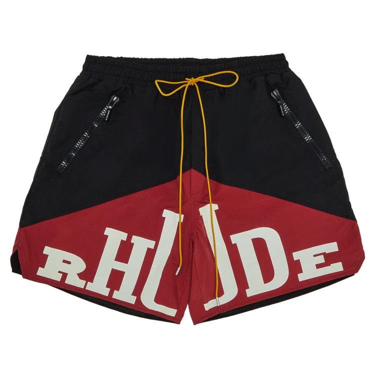 Rhude Yachting Shorts Black/Maroon