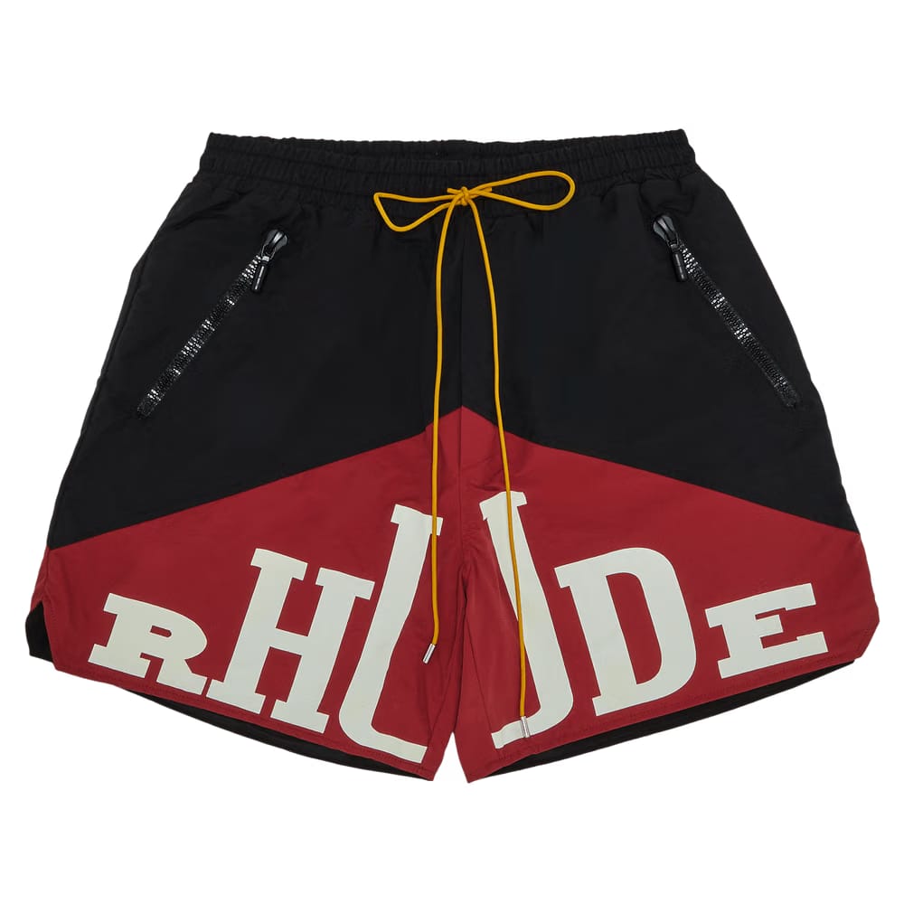Rhude Yachting Shorts Black/Maroon