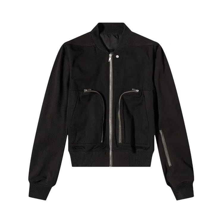 Rick Owens Bauhaus Flight Woven Bomber Black