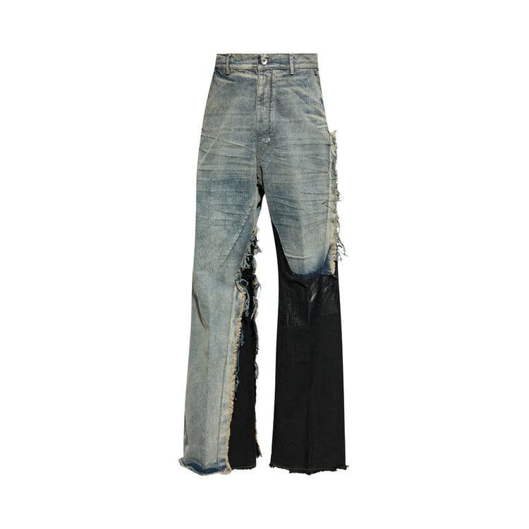 Rick Owens Pantaloni In Denim Joris Trousers Dirty Hustler/Black