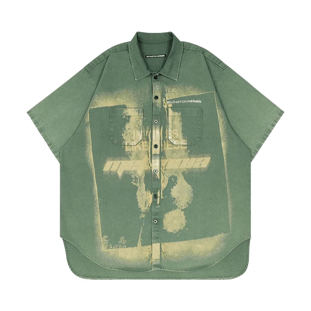 RIVINGTON roi Rebis In Times Like These Working Man Shirt Green
