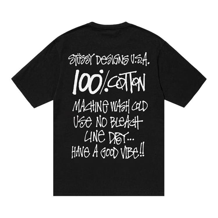 Stussy 100% Pigment Dyed T-Shirt Black