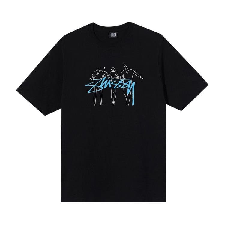 Stussy 3 People T-Shirt Black