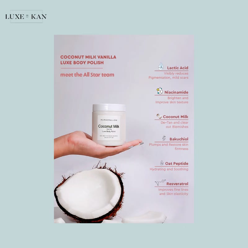 Murshmallow Coconut vanilla Body Polish 350g