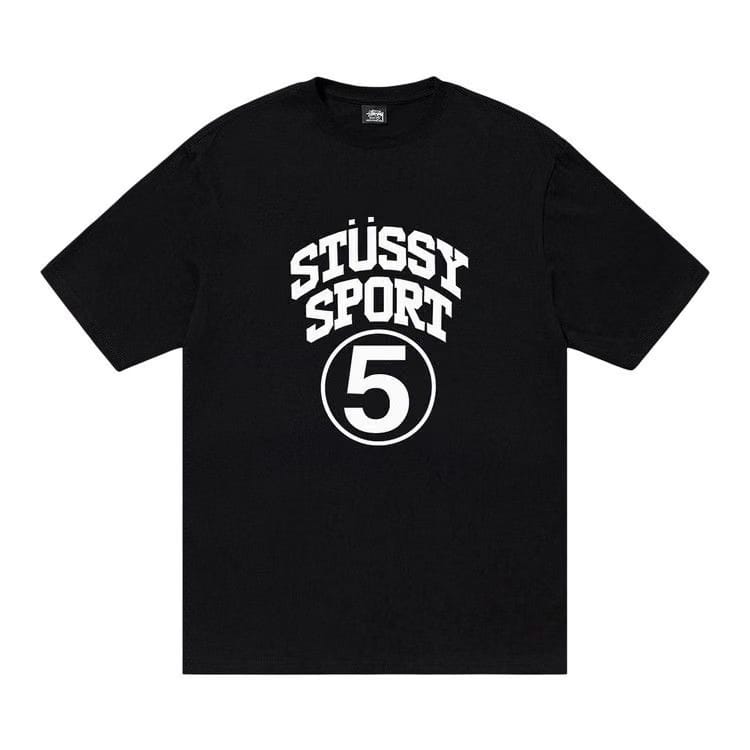 Stussy 5 Sport T-Shirt Black