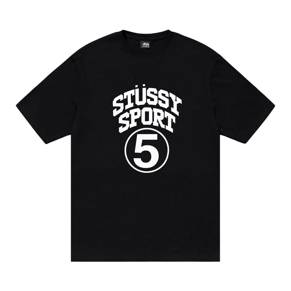Stussy 5 Sport T-Shirt Black