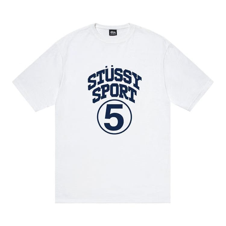 Stussy 5 Sport T-Shirt White