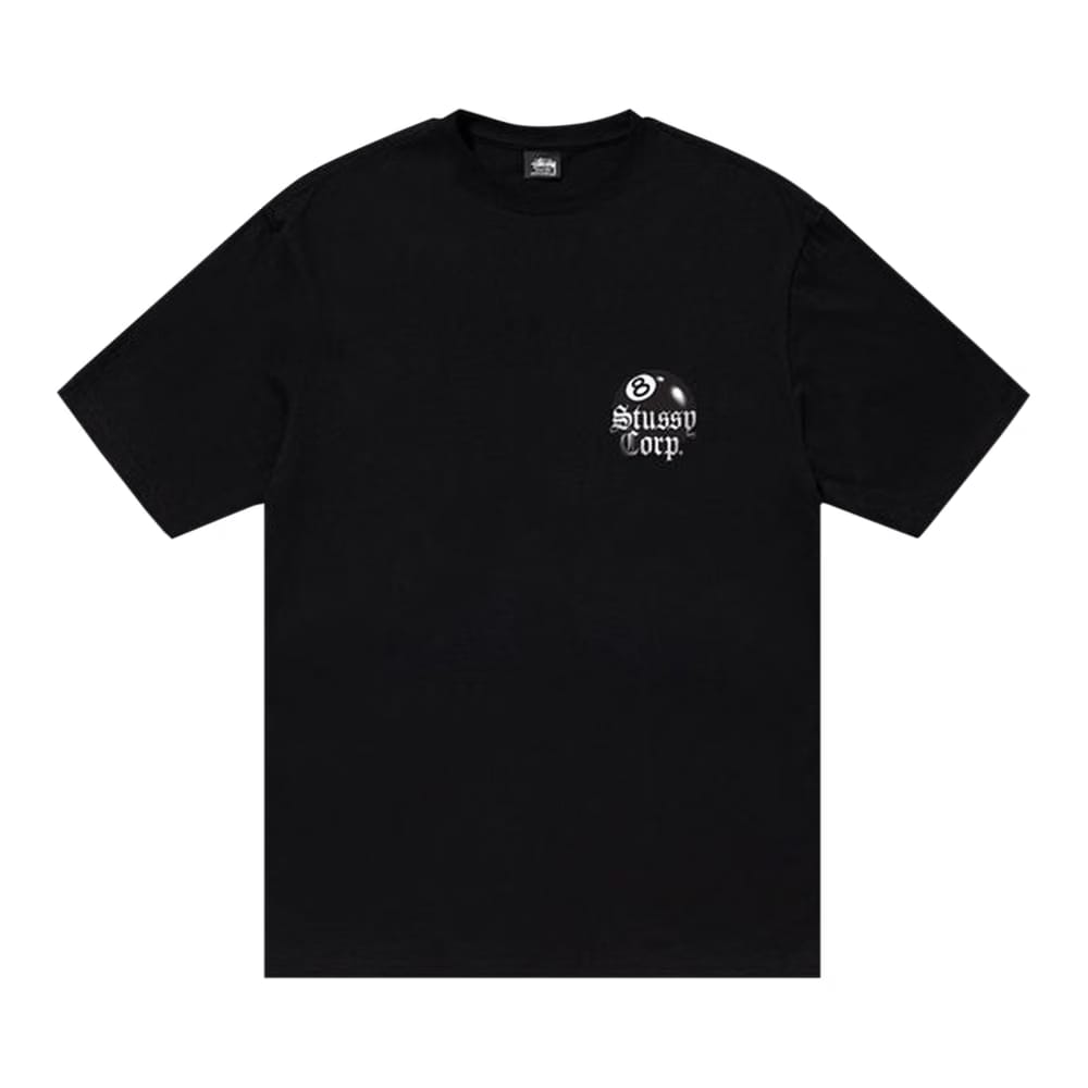 Stussy 8 Ball Corp. T-Shirt Black