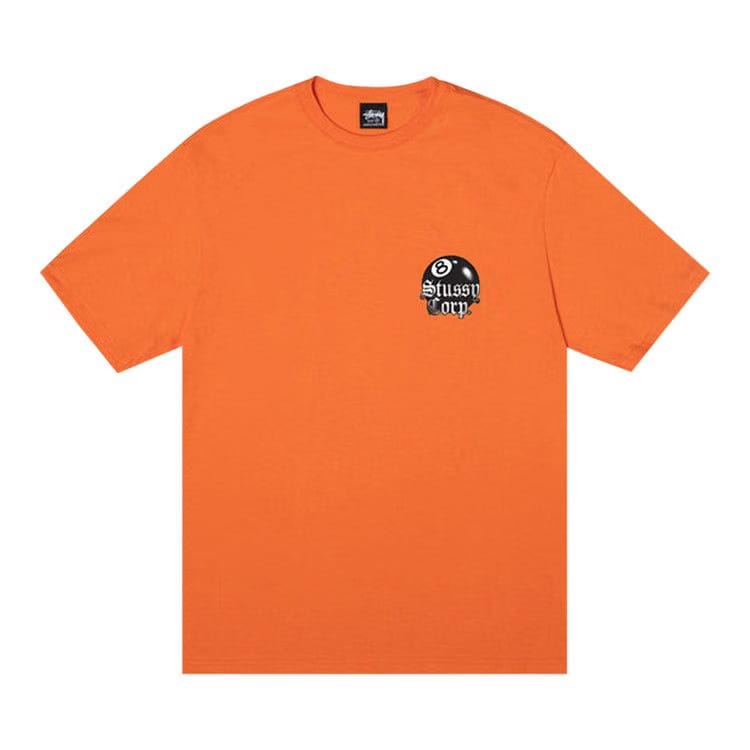 Stussy 8 Ball Corp. T-Shirt Coral
