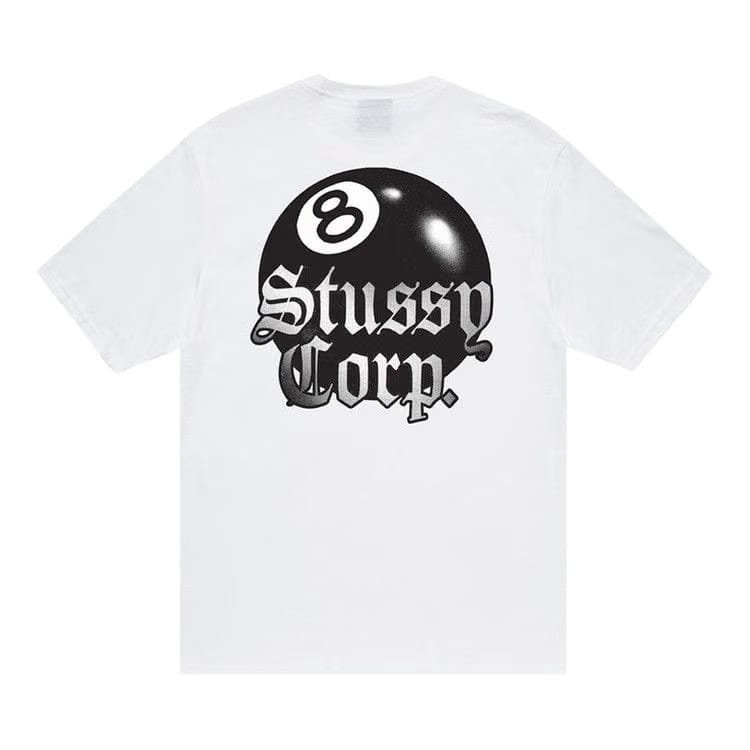 Stussy 8 Ball Corp. T-Shirt White