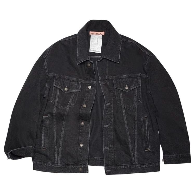 Acne Studios Loose Fit Denim Jacket Black