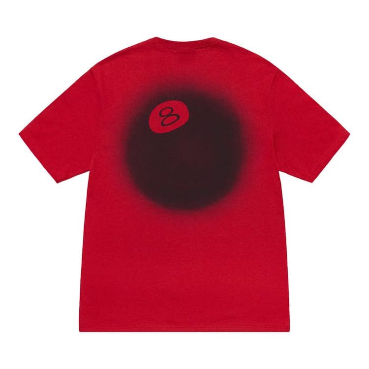 Stussy 8 Ball Fade T-Shirt Red