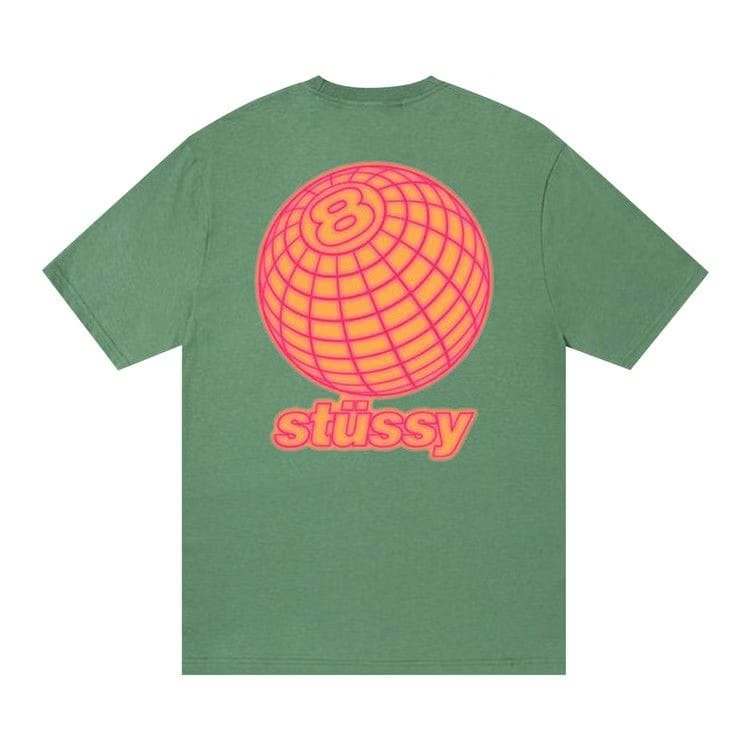 Stussy 8 Ball Grid T-Shirt Green