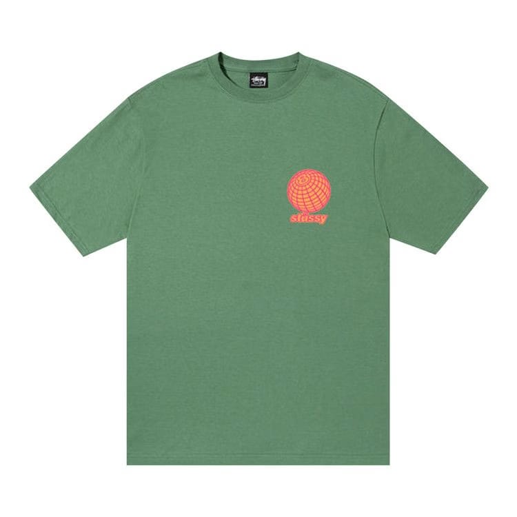 Stussy 8 Ball Grid T-Shirt Green