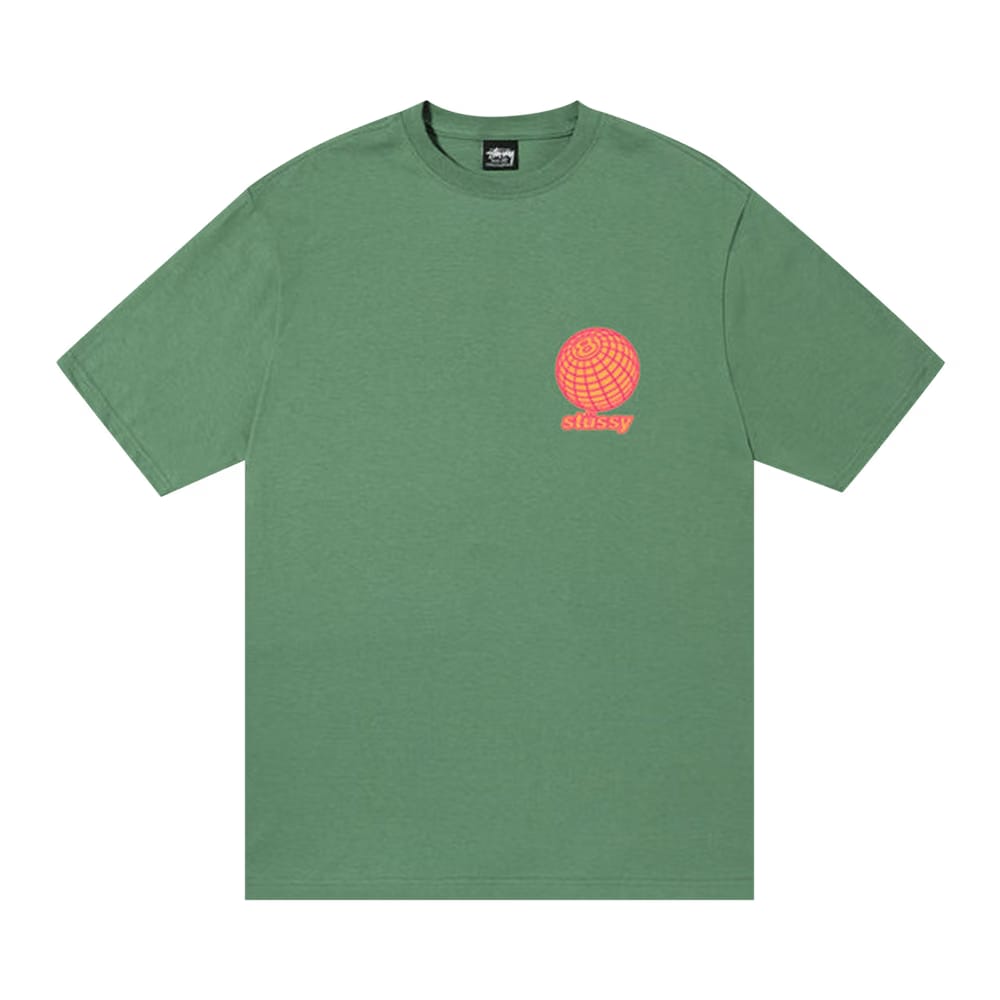 Stussy 8 Ball Grid T-Shirt Green