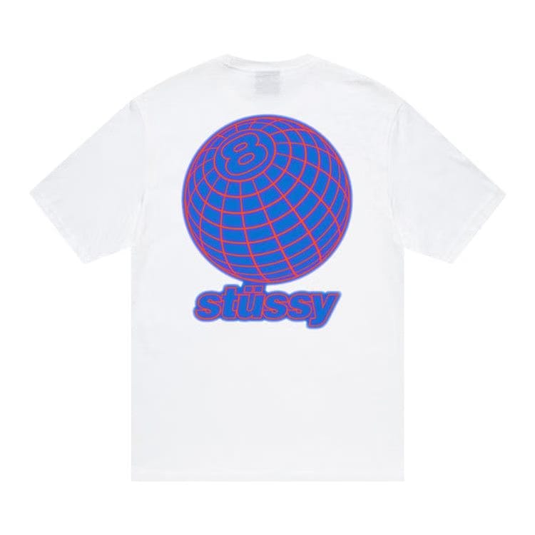 Stussy 8 Ball Grid T-Shirt White