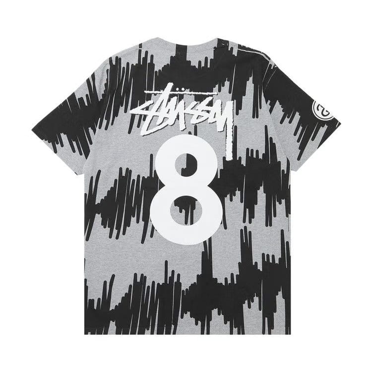 Stussy 8 Noise T-Shirt Grey Heather