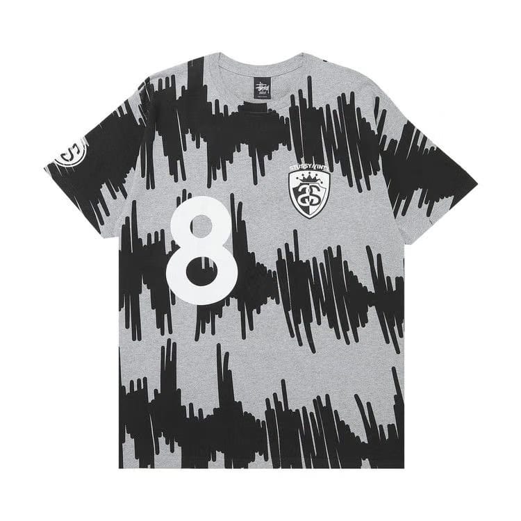 Stussy 8 Noise T-Shirt Grey Heather