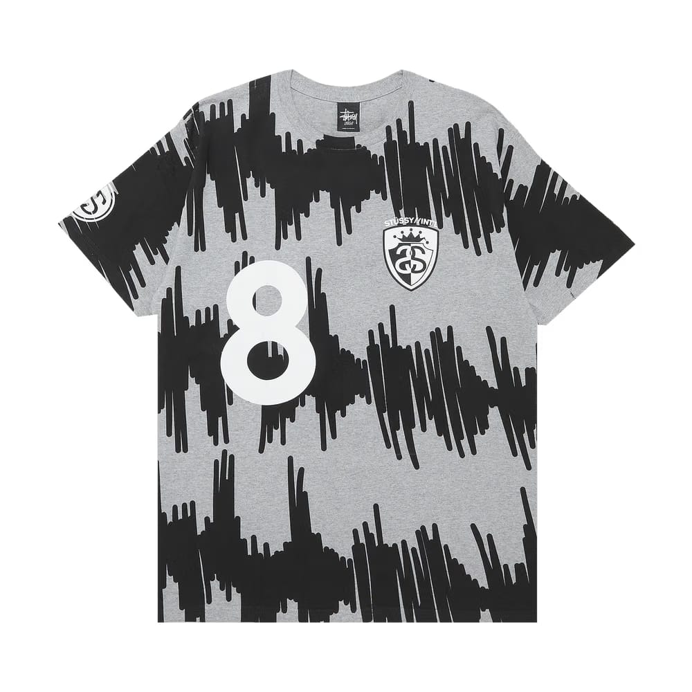 Stussy 8 Noise T-Shirt Grey Heather