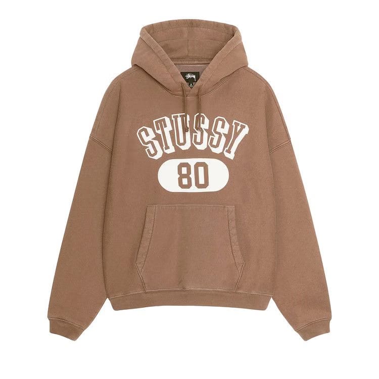 Stussy 80 Relaxed Hoodie Brown