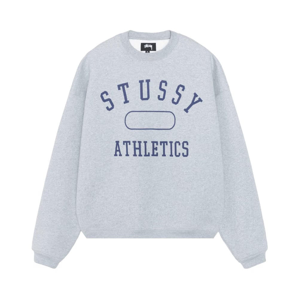 Stussy Athletics Crew Grey Heather