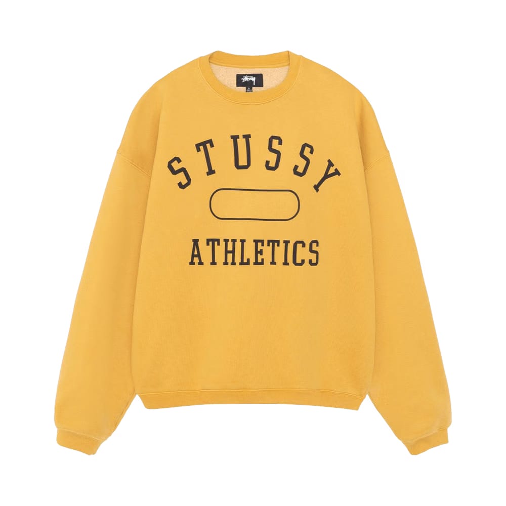 Stussy Athletics Crew Washed Gold