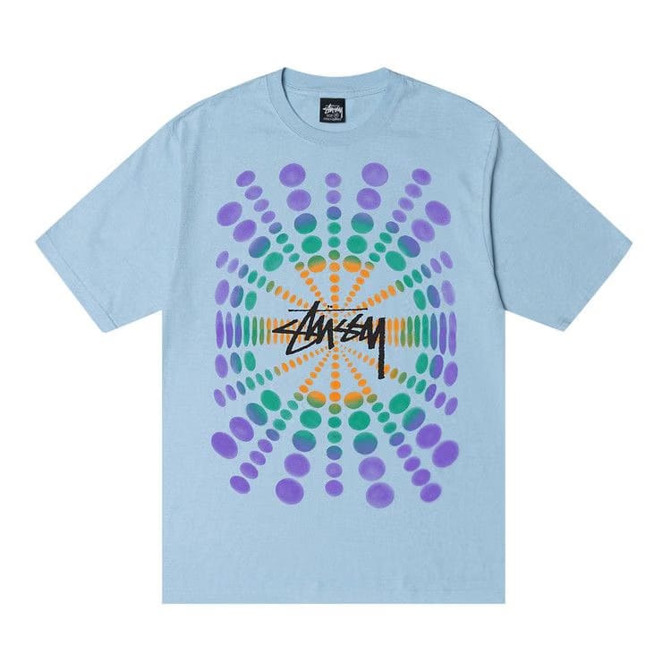 Stussy Atticus Pigment Dyed T-Shirt Sky Blue